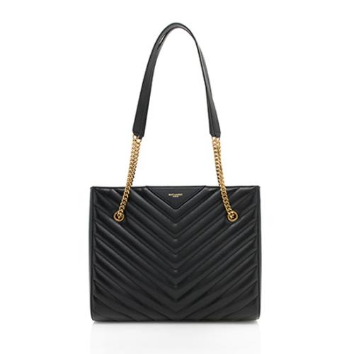 Saint Laurent Matelasse Calfskin Tribeca Medium Tote