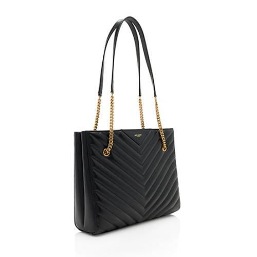 Saint Laurent Matelasse Calfskin Tribeca Medium Tote