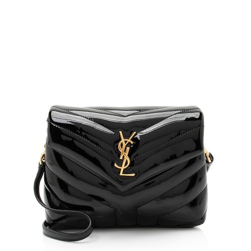 Saint Laurent Matelasse Patent Leather Monogram LouLou Toy Crossbody