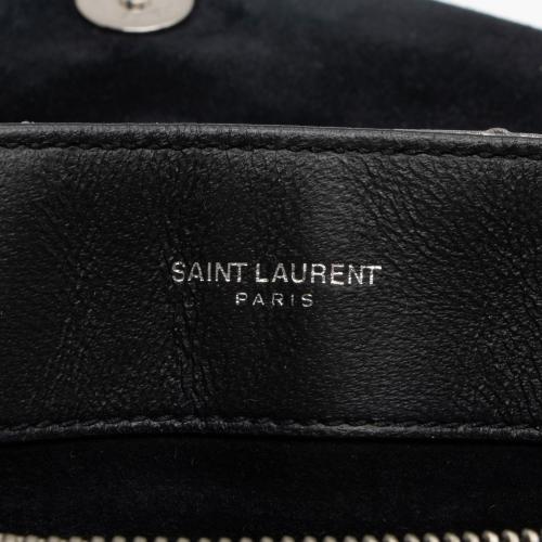 Saint Laurent Metallic Matelasse Calfskin Monogram LouLou Chain Small Crossbody