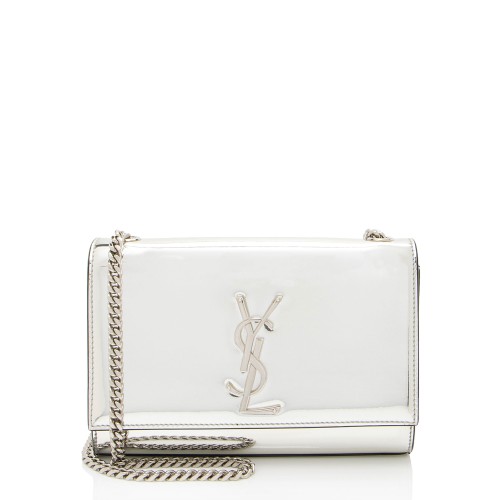 Saint Laurent Metallic Patent Leather Kate Small Shoulder Bag