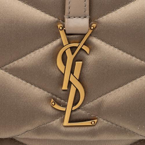 Saint Laurent Metallic Quilted Satin Monogram Le 57 Hobo | Saint Laurent  Handbags | Bag Borrow or Steal