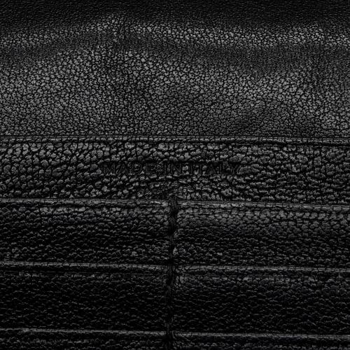 Saint Laurent Mixed Matelasse Calfskin Monogram Chain Wallet