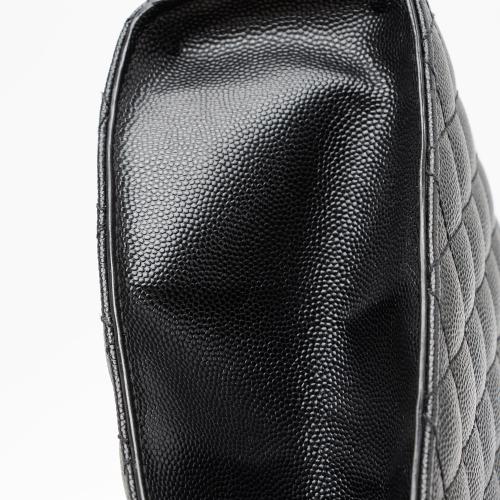 Saint Laurent Mixed Matelasse Grain de Poudre Monogram Large Envelope Bag