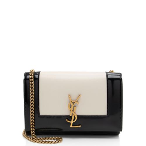 Saint Laurent Nappa Leather Bicolor Kate Small Shoulder Bag