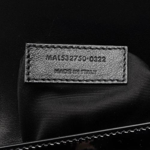 Saint Laurent Patent Leather Monogram Cassandra Medium Chain Bag