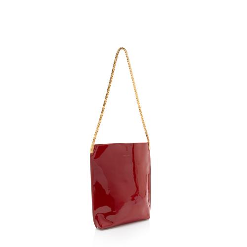 Saint Laurent Patent Leather Suzanne Small Hobo