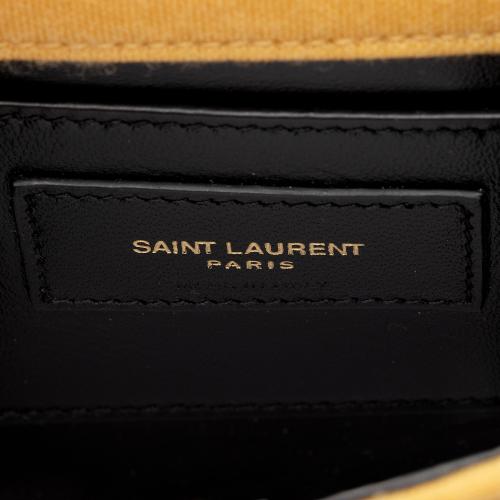 Saint Laurent Quilted Jersey Monogram Jamie Mini Shoulder Bag