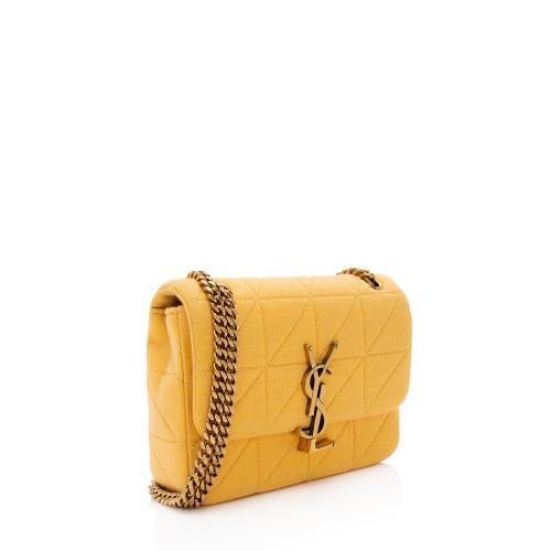 Saint Laurent Quilted Jersey Monogram Jamie Mini Shoulder Bag