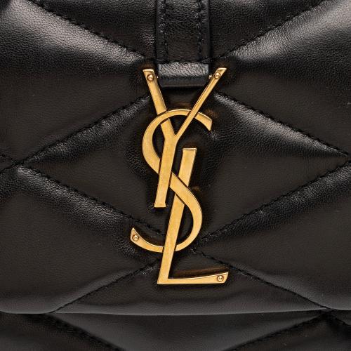 Saint Laurent Quilted Lambskin Monogram Le 57 Hobo