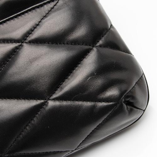 Saint Laurent Quilted Lambskin Monogram Le 57 Hobo