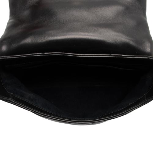 Saint Laurent Quilted Lambskin Monogram Le 57 Hobo