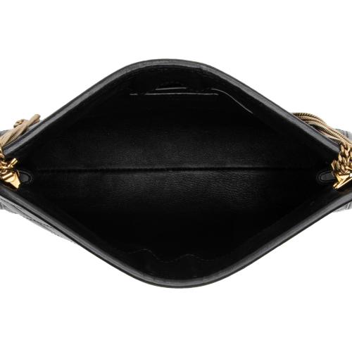 Saint Laurent Quilted Lambskin Monogram Victoire Baby Chain Clutch