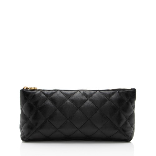 Saint Laurent Quilted Lambskin Pouch