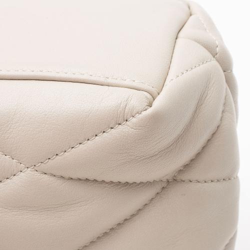 Saint Laurent Quilted Lambskin Puffer Sade Clutch