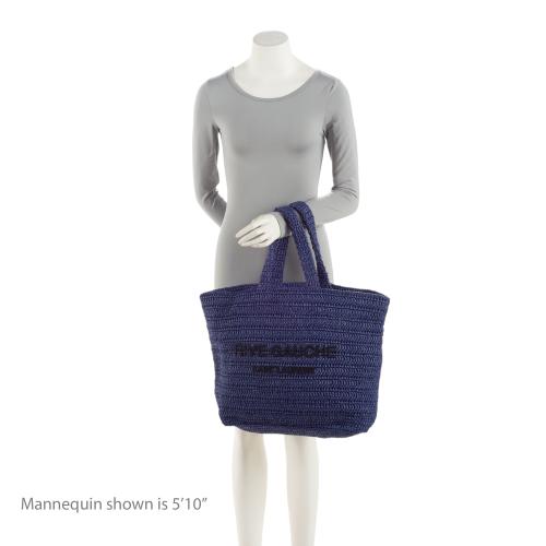 Saint Laurent Raffia Crochet Rive Gauche Tote