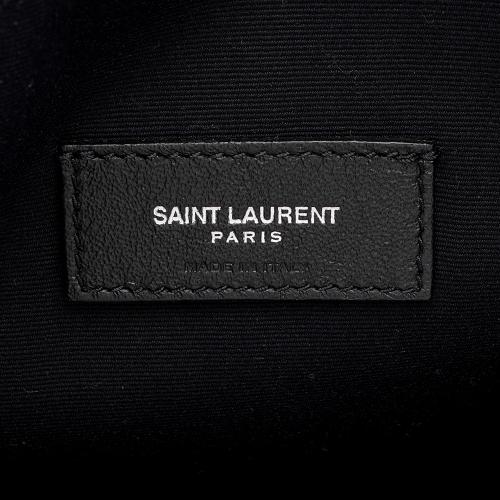 Saint Laurent Leather Teddy Small Bucket Bag