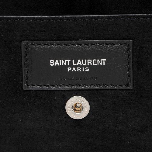 Saint Laurent Leather Teddy Small Bucket Bag