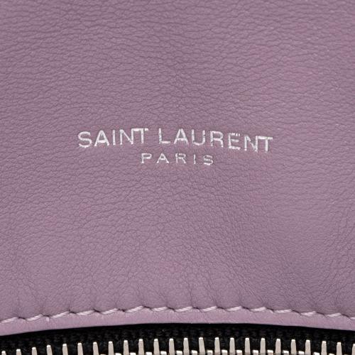 Saint Laurent Shearling Puffer LouLou Small Shoulder Bag