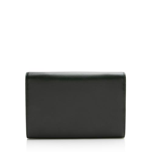 Saint Laurent Smooth Calfskin Monogram Cassandre Chain Wallet