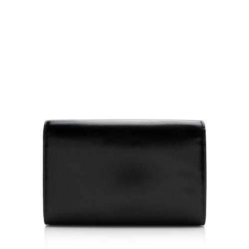 Saint Laurent Smooth Calfskin Monogram Cassandre Chain Wallet