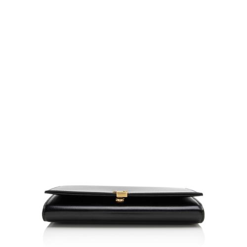 Saint Laurent Smooth Calfskin Monogram Cassandre Chain Wallet