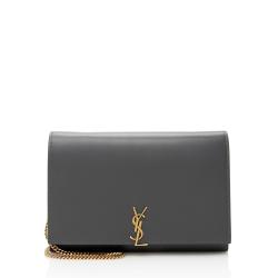 Saint Laurent Smooth Calfskin Monogram Cassandre Chain Wallet