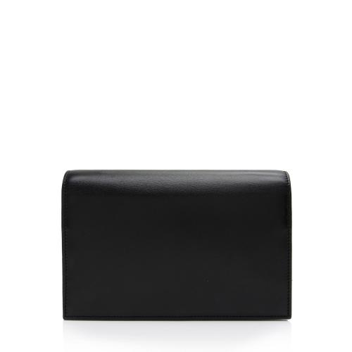 Saint Laurent Calfskin Monogram Kate Tassel Chain Wallet