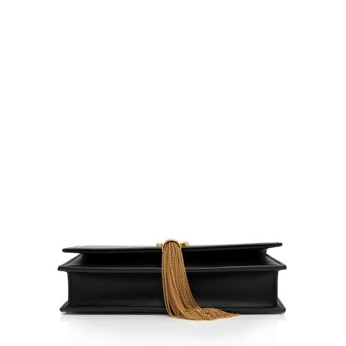 Saint Laurent Calfskin Monogram Kate Tassel Chain Wallet