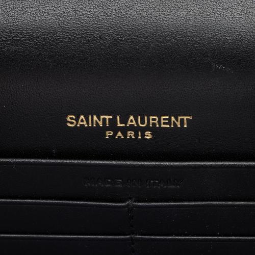 Saint Laurent Calfskin Monogram Kate Tassel Chain Wallet