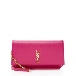 Saint Laurent Smooth Calfskin Monogram Phone Holder Shoulder Bag