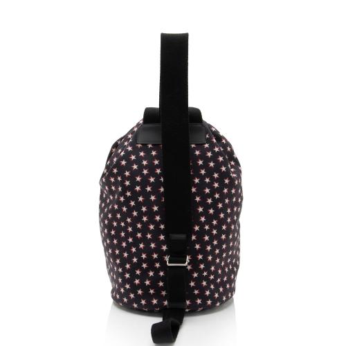 Saint Laurent Star Print Canvas City Sailor Backpack