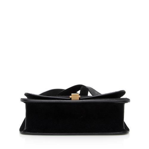 Saint Laurent Suede Le Carre Satchel - FINAL SALE