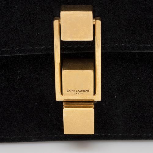 Saint Laurent Suede Le Carre Satchel - FINAL SALE