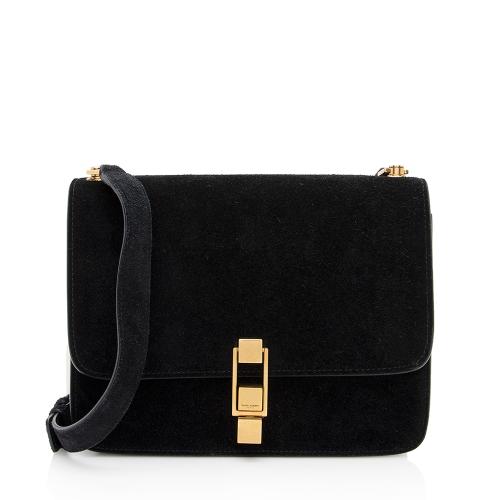 Saint Laurent Suede Le Carre Satchel - FINAL SALE