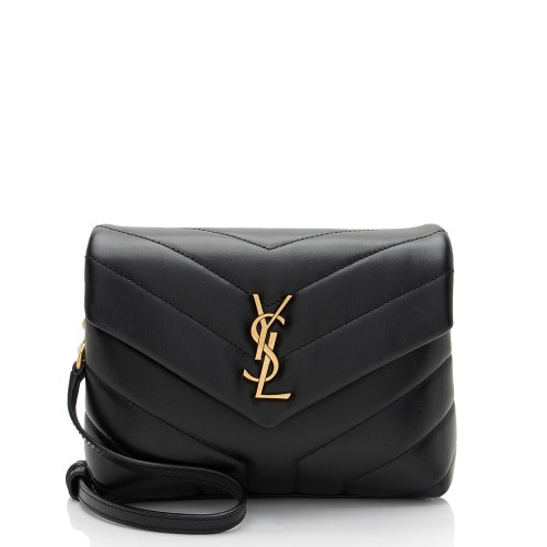 Saint Laurent Matelasse Calfskin Monogram LouLou Toy Crossbody