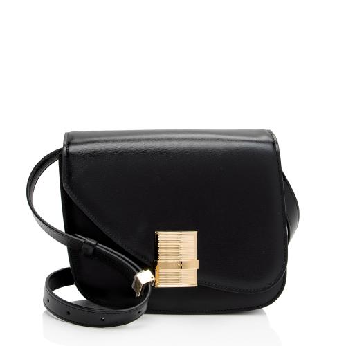 Salvatore Ferragamo Calfskin Fiamma Small Crossbody