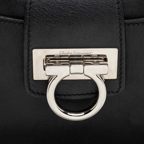 Salvatore Ferragamo Calfskin Gancini Shoulder Bag