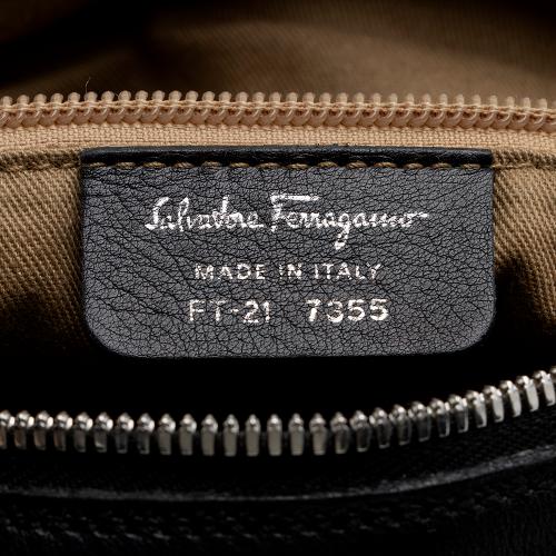 Salvatore Ferragamo Calfskin Gancini Shoulder Bag