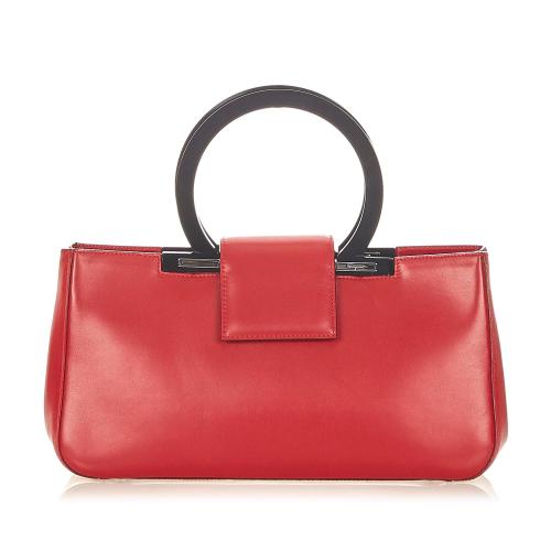 Salvatore Ferragamo Gancini Leather Handbag