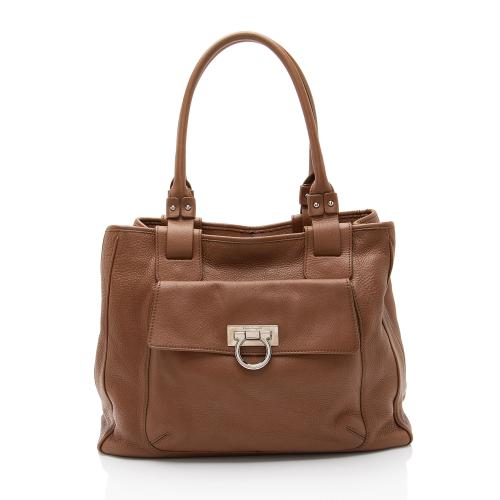 Salvatore Ferragamo Leather Coltilde Tote