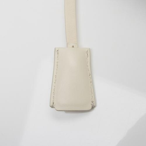 Salvatore Ferragamo Leather Laser Cut Top Handle