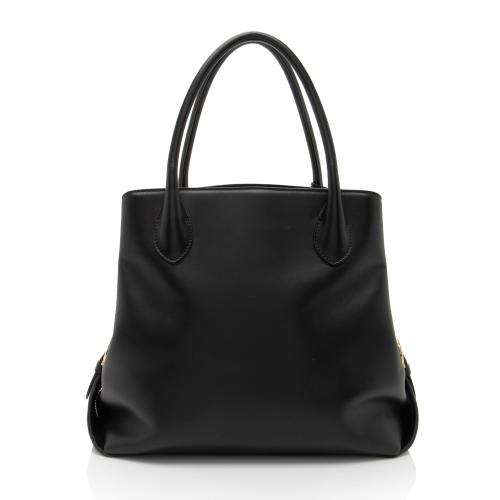 Salvatore Ferragamo Leather Fiamma North/South Tote