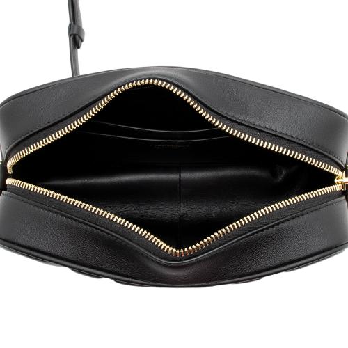 Salvatore Ferragamo Embossed Leather CC Chain Camera Bag