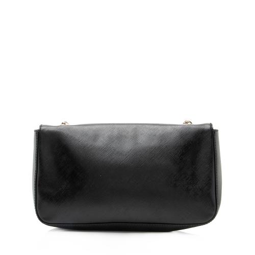 Salvatore Ferragamo Leather Gancini Chain Flap Bag