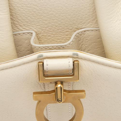 Salvatore Ferragamo Gancini Flap Satchel