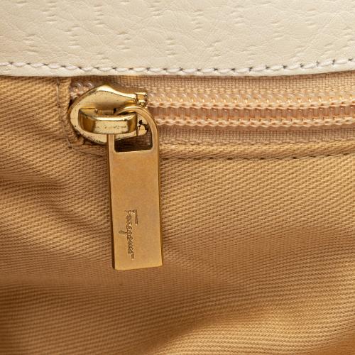 Salvatore Ferragamo Gancini Flap Satchel