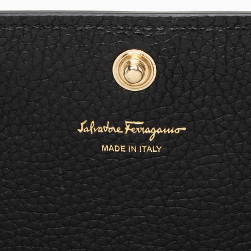 Salvatore Ferragamo Leather Gancini Wallet on Chain