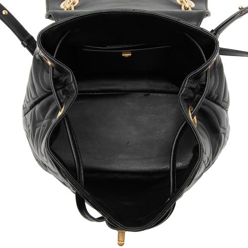 Salvatore Ferragamo Leather Gancio Chain Backpack