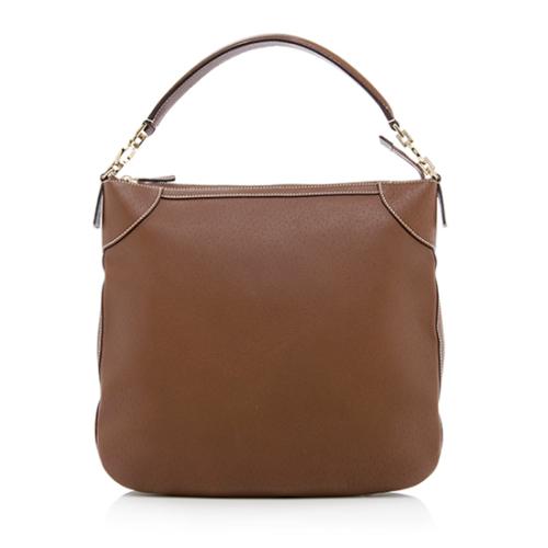 Salvatore Ferragamo Leather Hobo